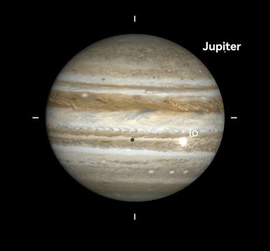 Jupiter et lombre de Io